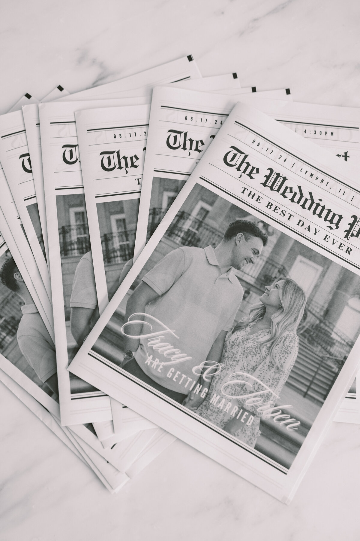 Bride&groomnewspaper