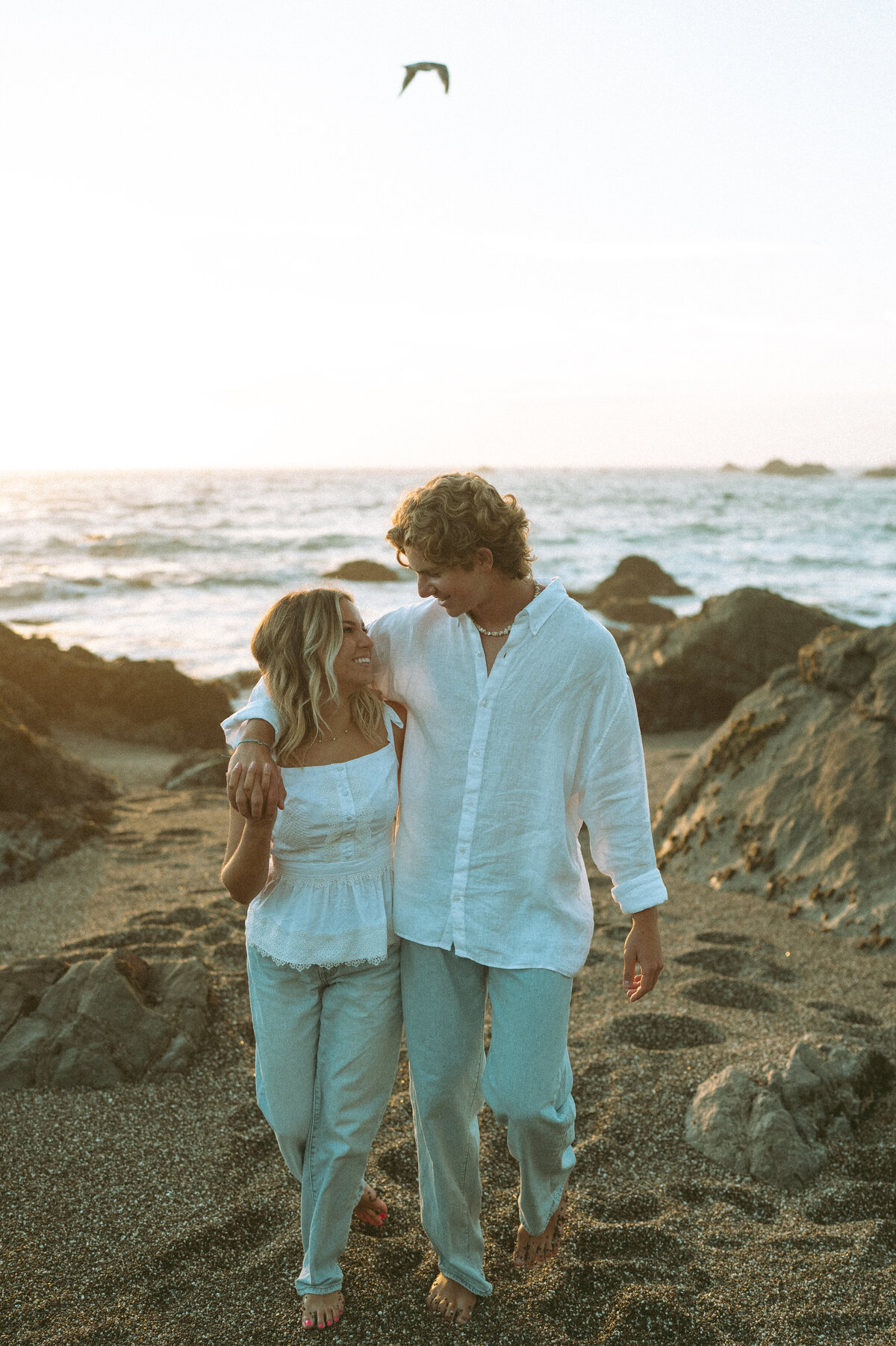 Whimsical Engagement Couples Photoshoot - Sonoma Coast, California