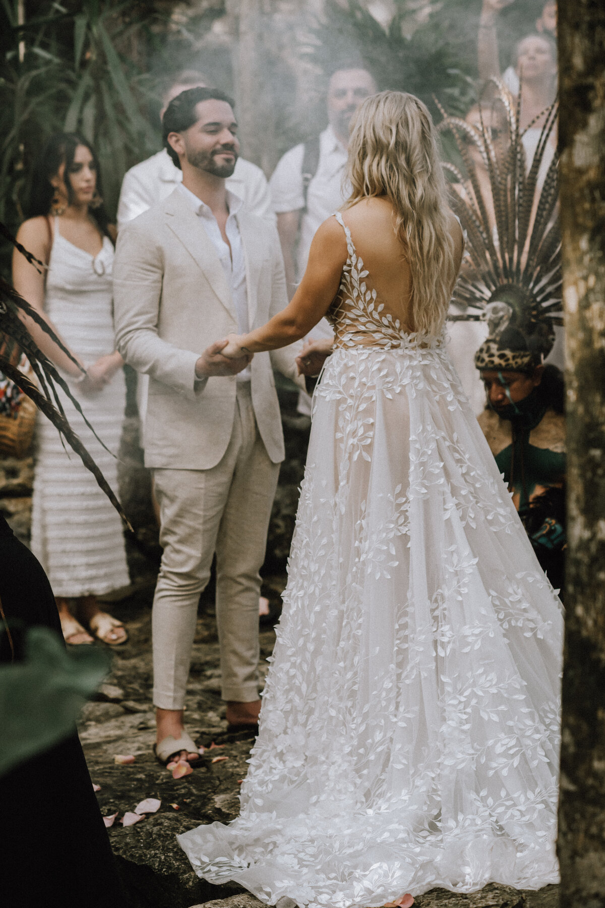 Mayan Wedding Ceremony at a Cenote in Tulum