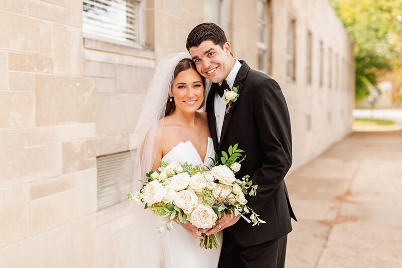 Classic Wedding at City Church of Evansville with Reception at ECC149