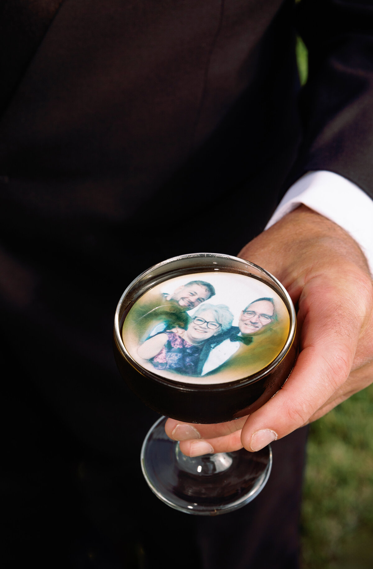 Photo of a family on a drink