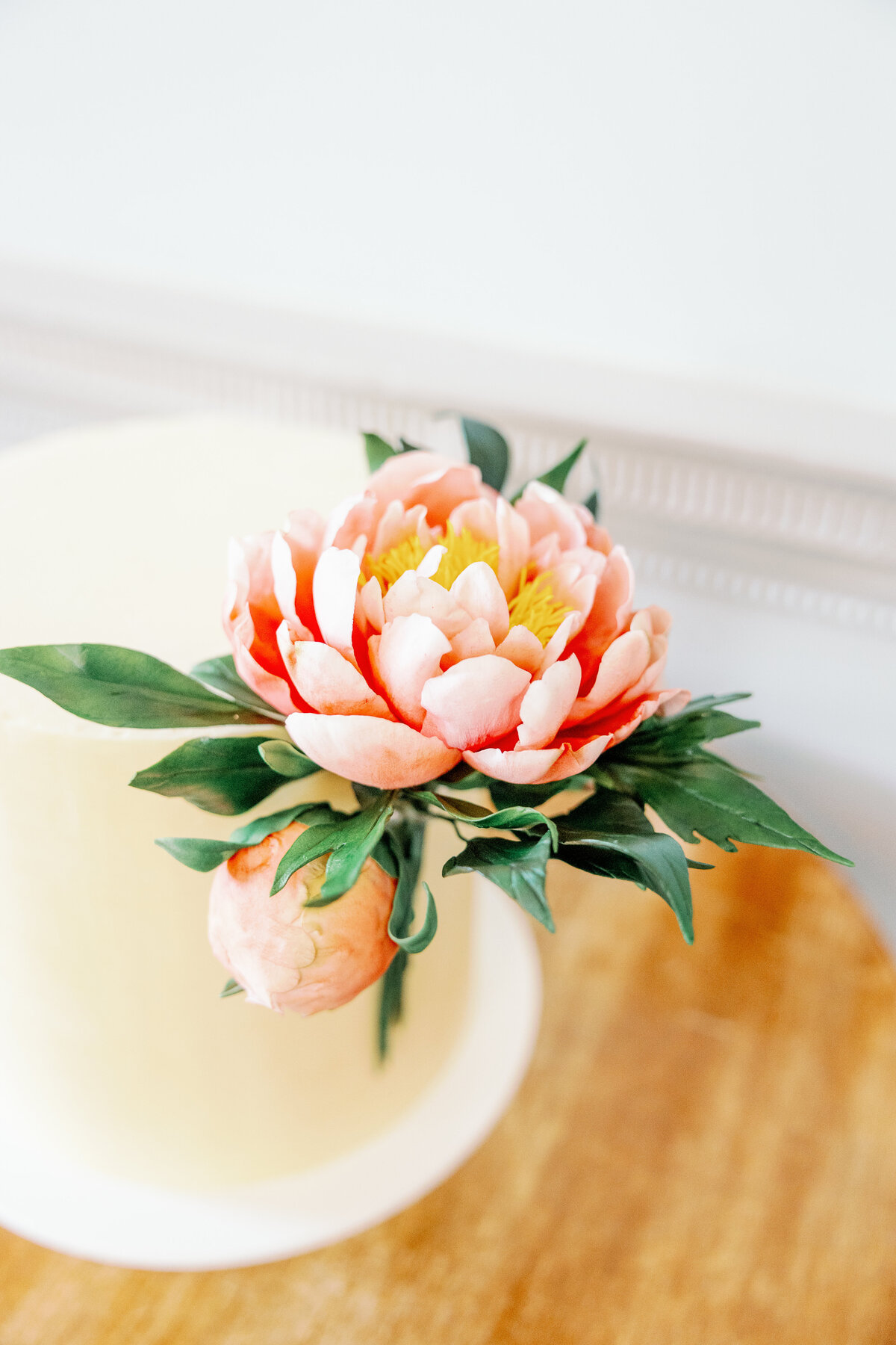Luxury nature inspired wedding cake designer vanilla Spice Cake Studio Northamptonshire hand crafted sugar flower peony
