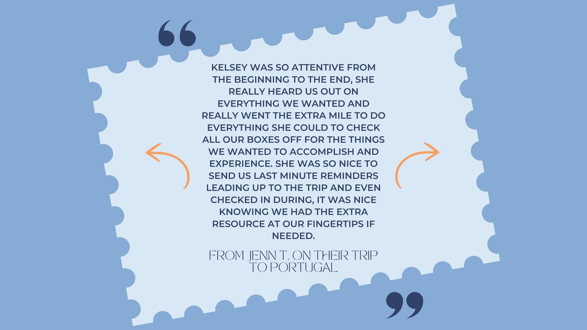 Client Testimonial from Portugal - Kelsey Parry Travel