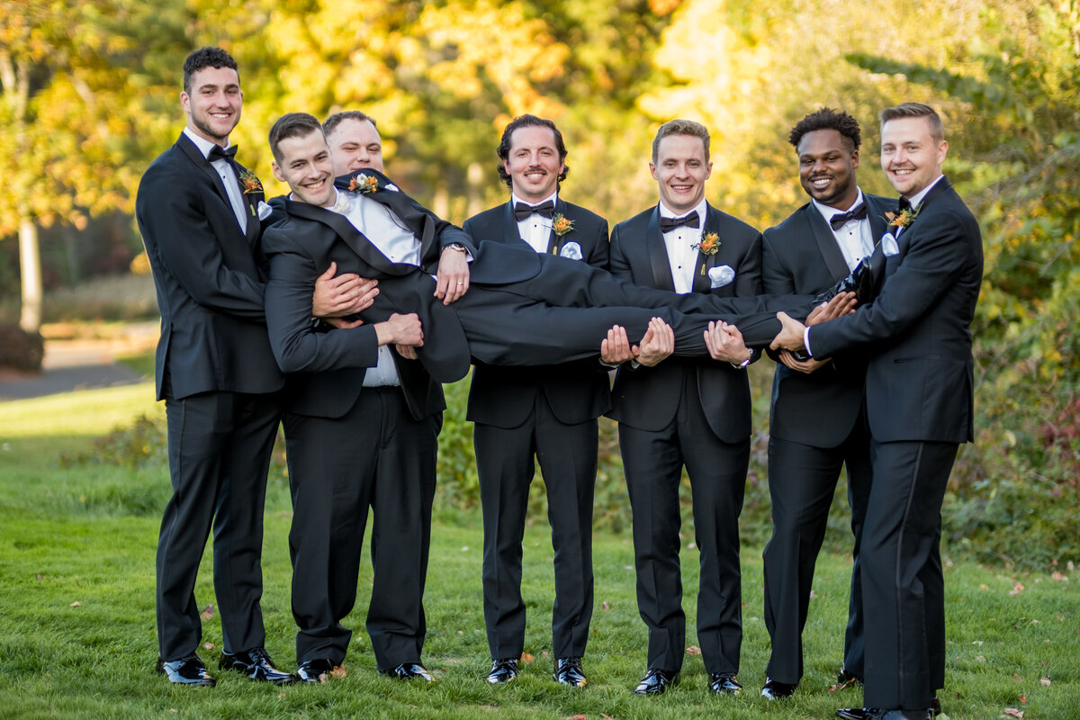 groom and groomsmen photographer boston area