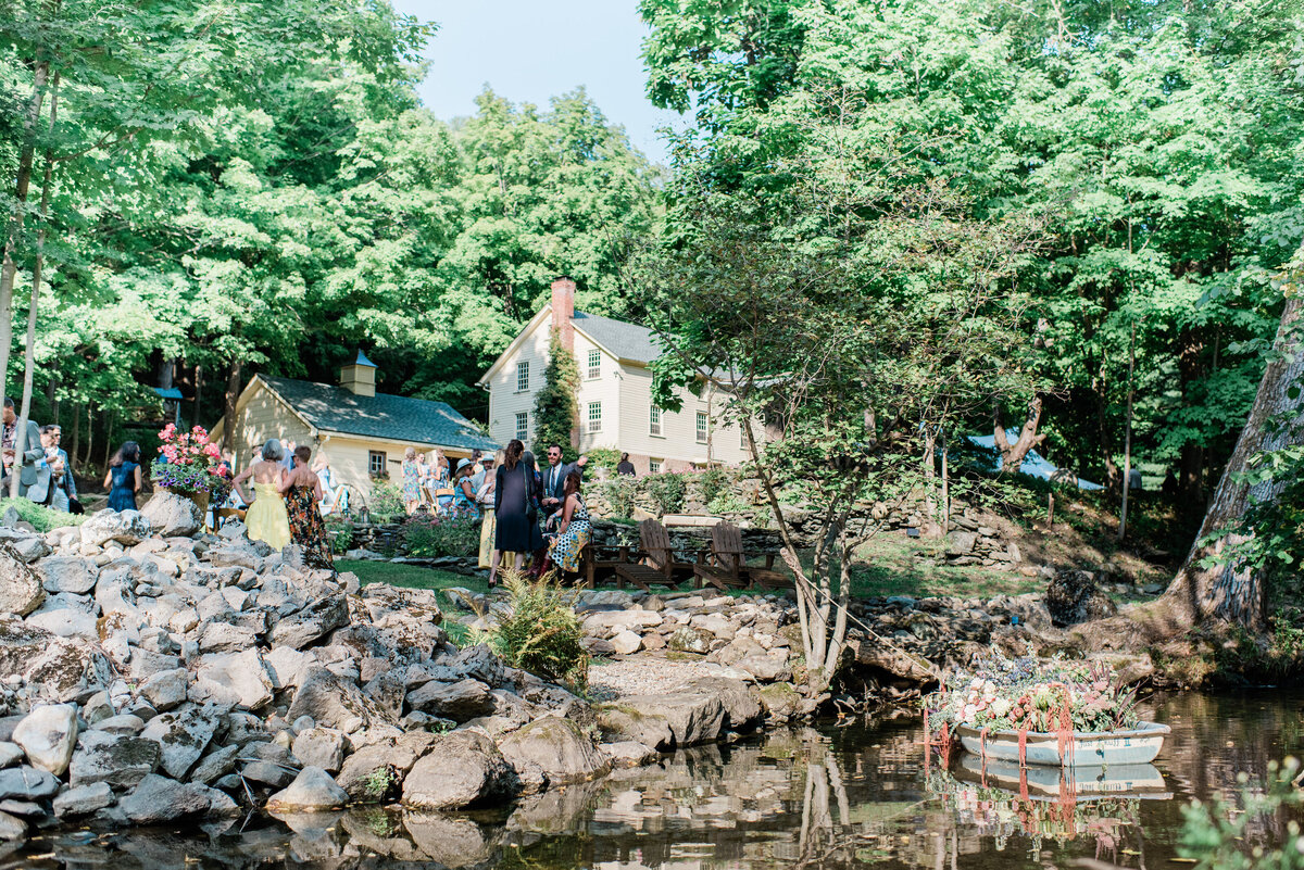 The yard of a private Hudson Valley estate 