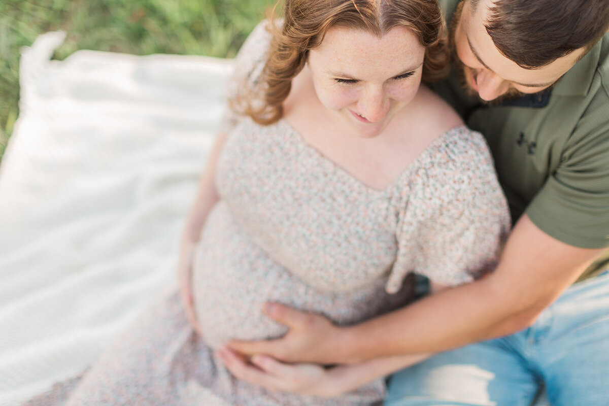 Blue Ridge Mountain maternity portraits near Boone NC