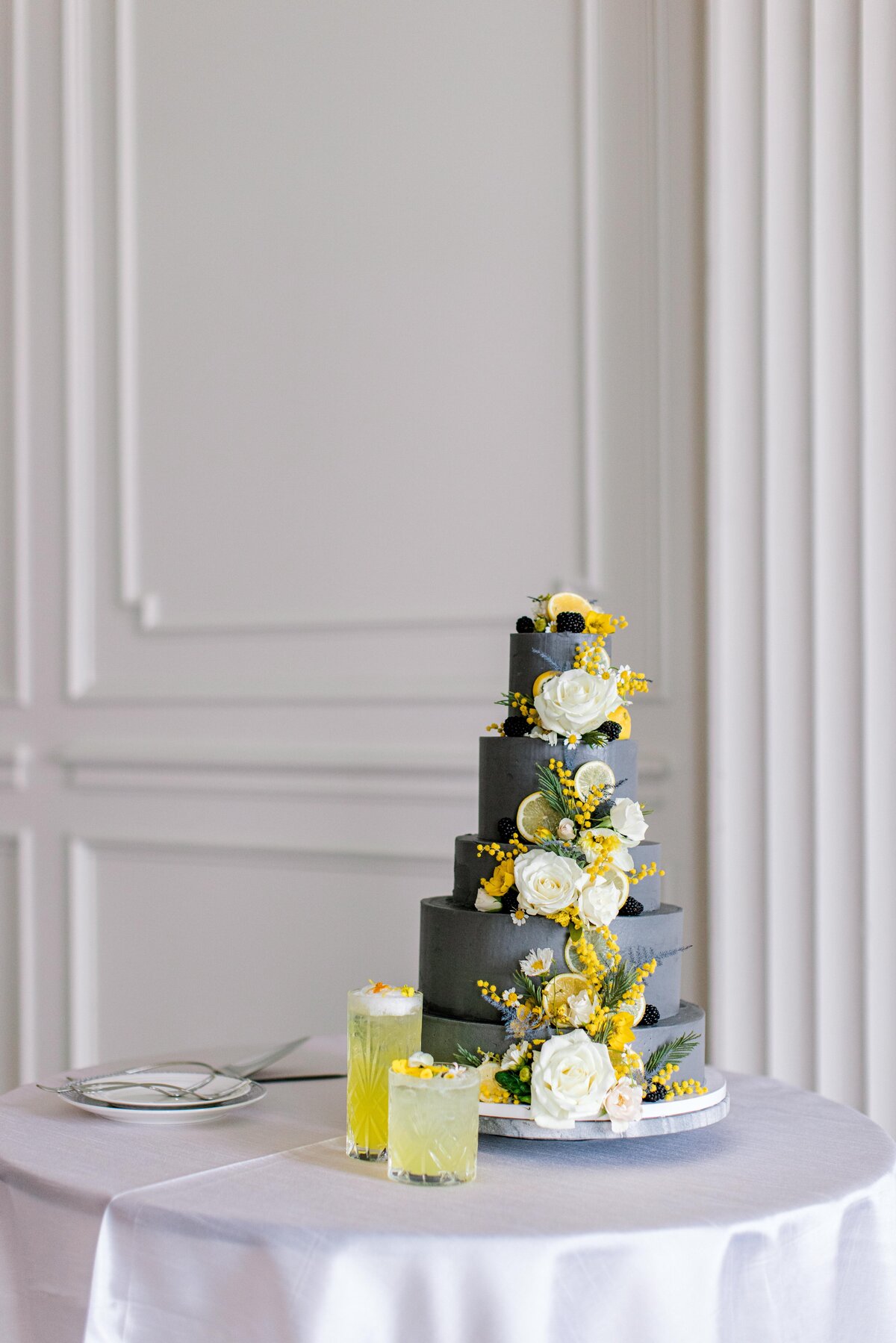 The Mason Dallas TX Nimbus Events  Pantone Gray Cake