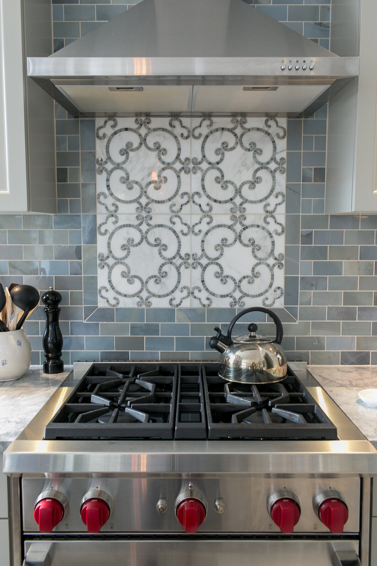 Transitional Marble Moonstone Kitchen (16)