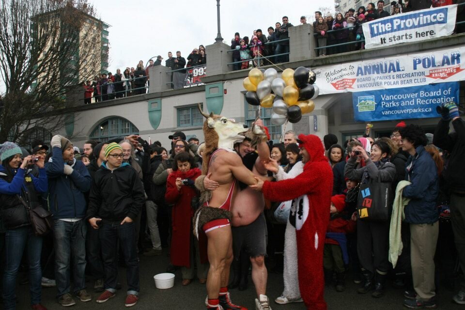 Brent Ray Fraser Mr Deer Polar Bear Swim English Bay 2011_19