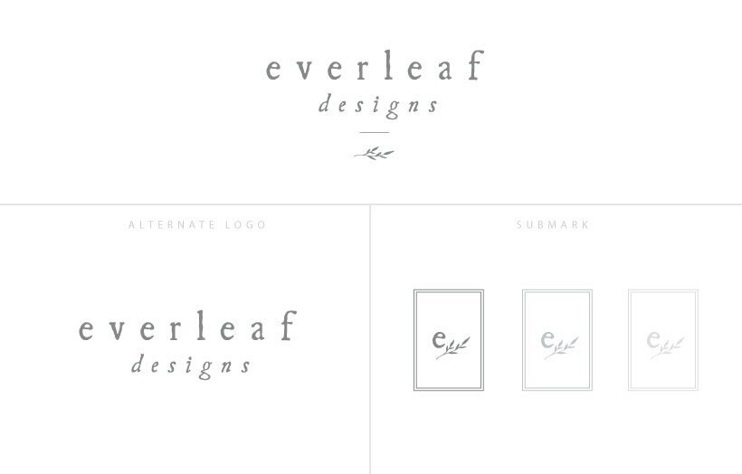 brand identity board - logo variations