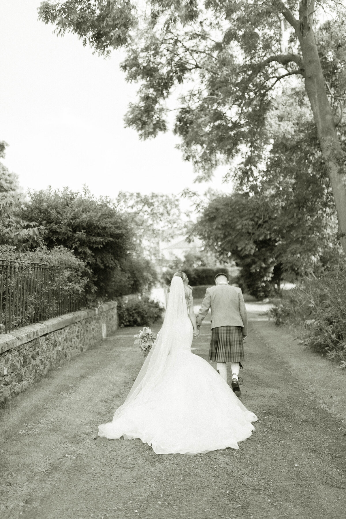 Walled garden wedding Scotland