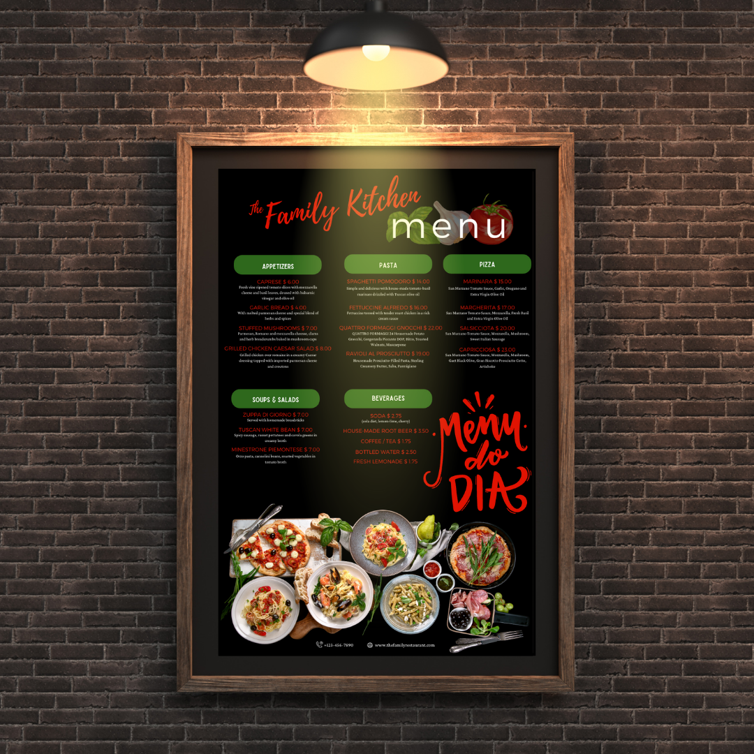 Menu Design Placement