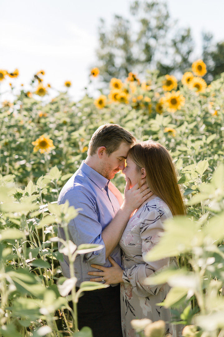 Sunflower Engagement Session0003