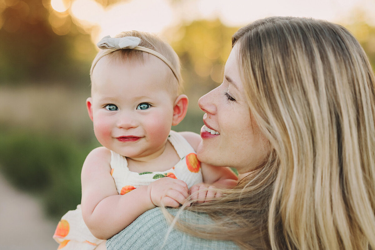 The cutest baby with her sweet momma