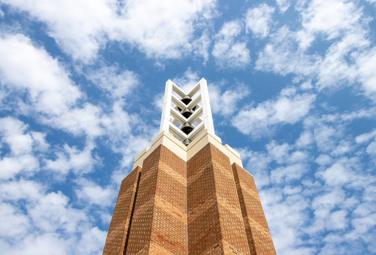 031721 bell tower with skattered clouds