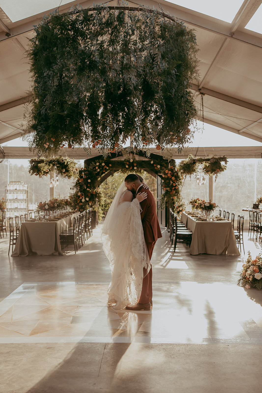 Fall tent wedding Obsidian Ridge