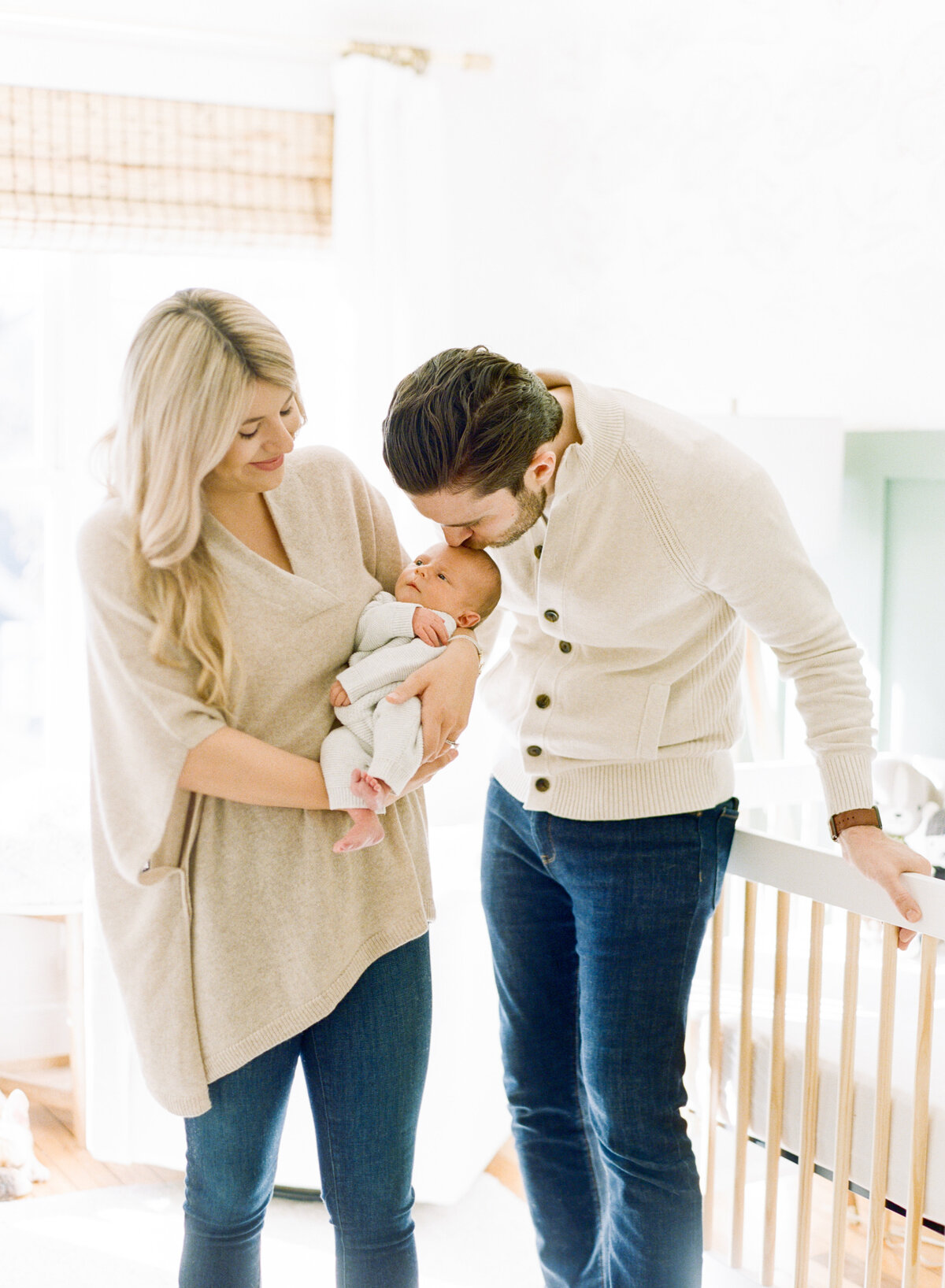 in home lifestyle newborn photography raleigh