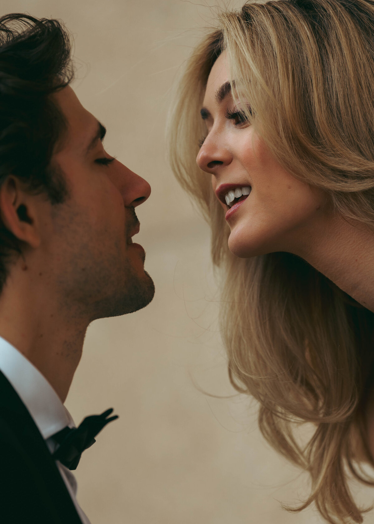 Close-up couple portrait at the Parthenon in Nashville, TN — editorial engagement photo by Nashville wedding photographer.