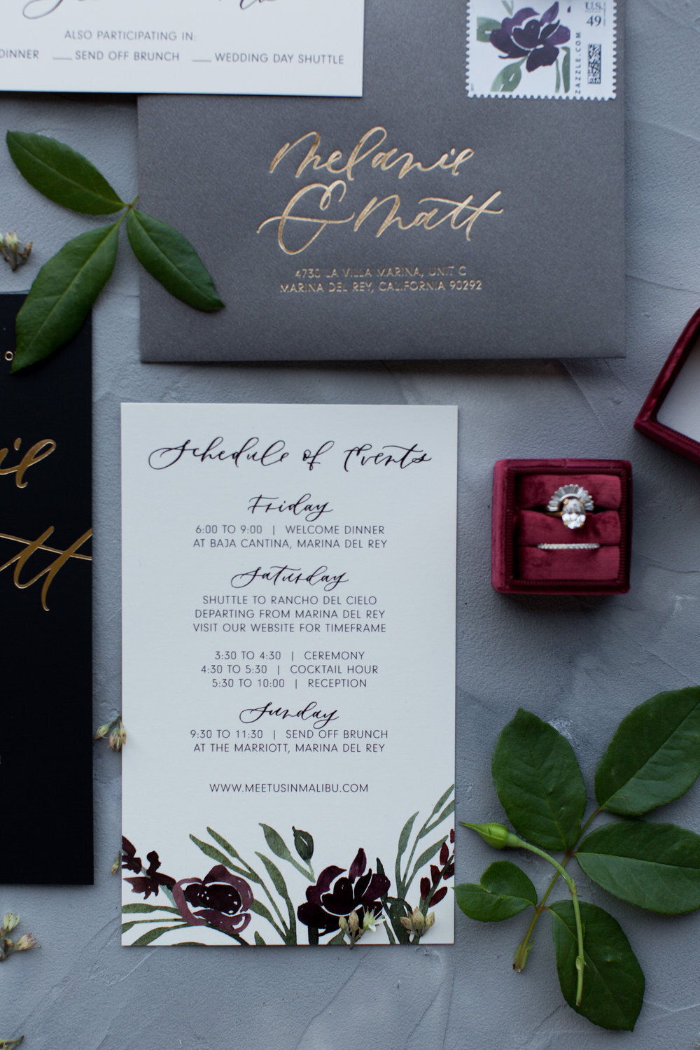 burgundy+wedding+invitations