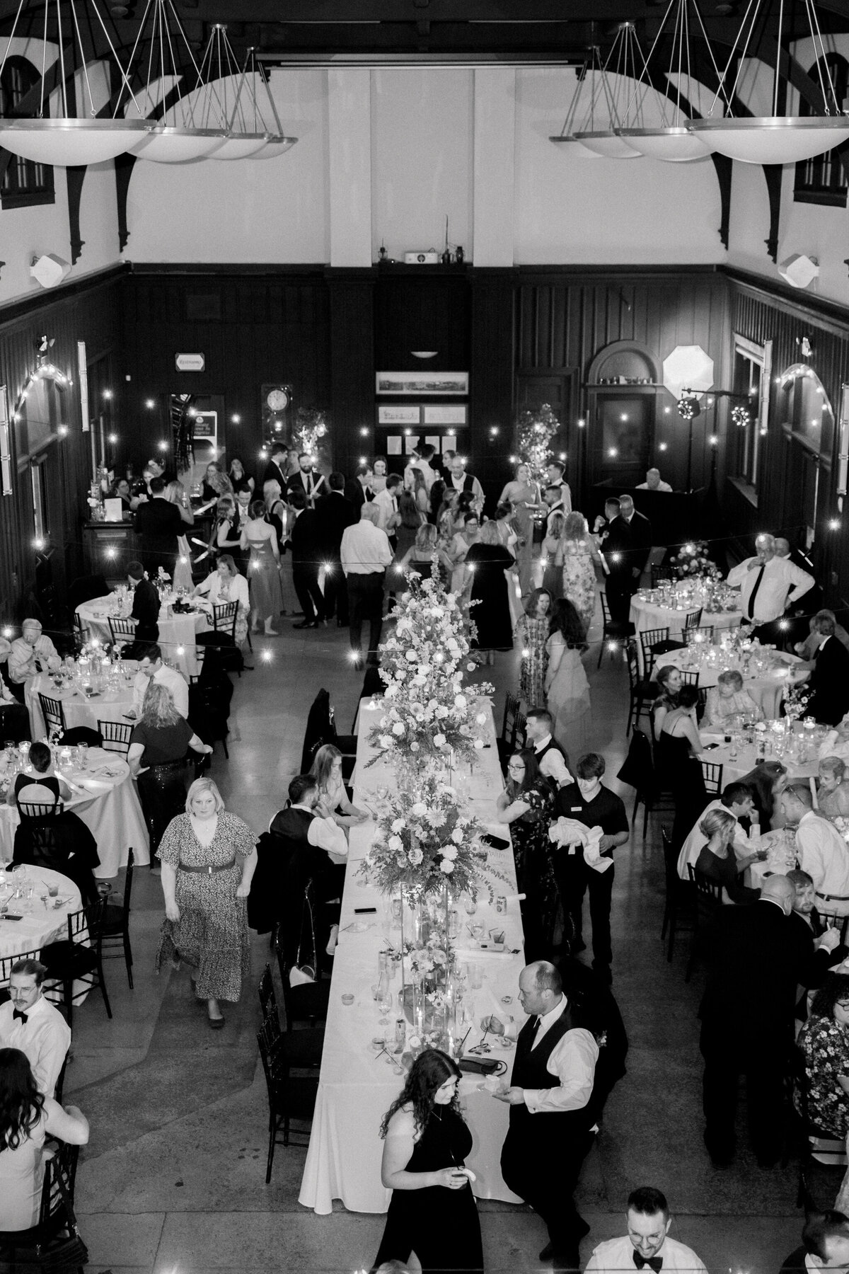 Wedding reception at the Bristol Train Station