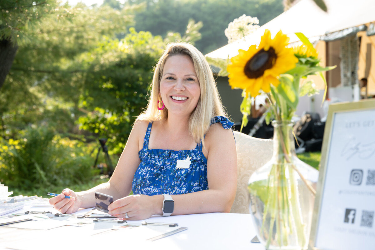 Watercolor Guest portraits live in New Hampshire photo by Johnson Photography