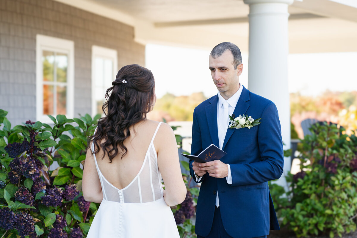 Romantic sunset photos of newlyweds at Waverly Oaks