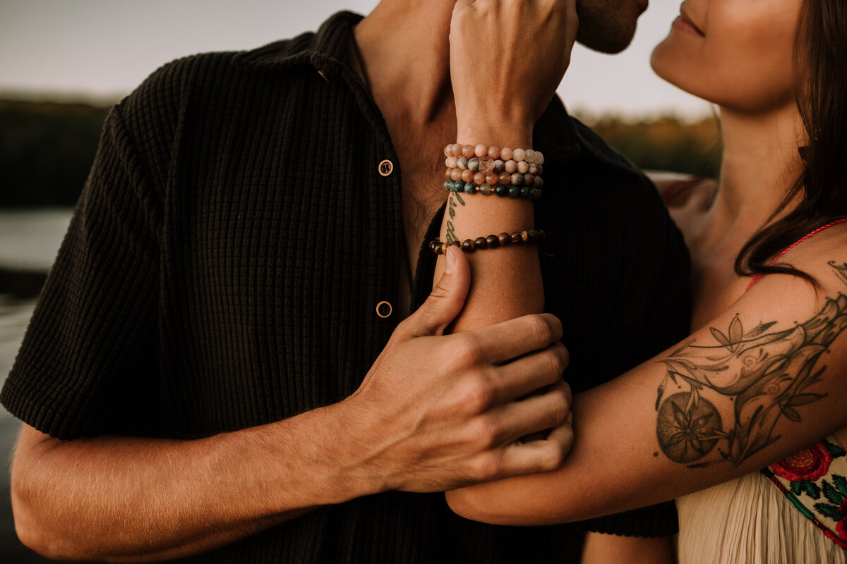 ally-and-nicholas-sunset-engagement-muskoka-summer-golden-hour-beach-10