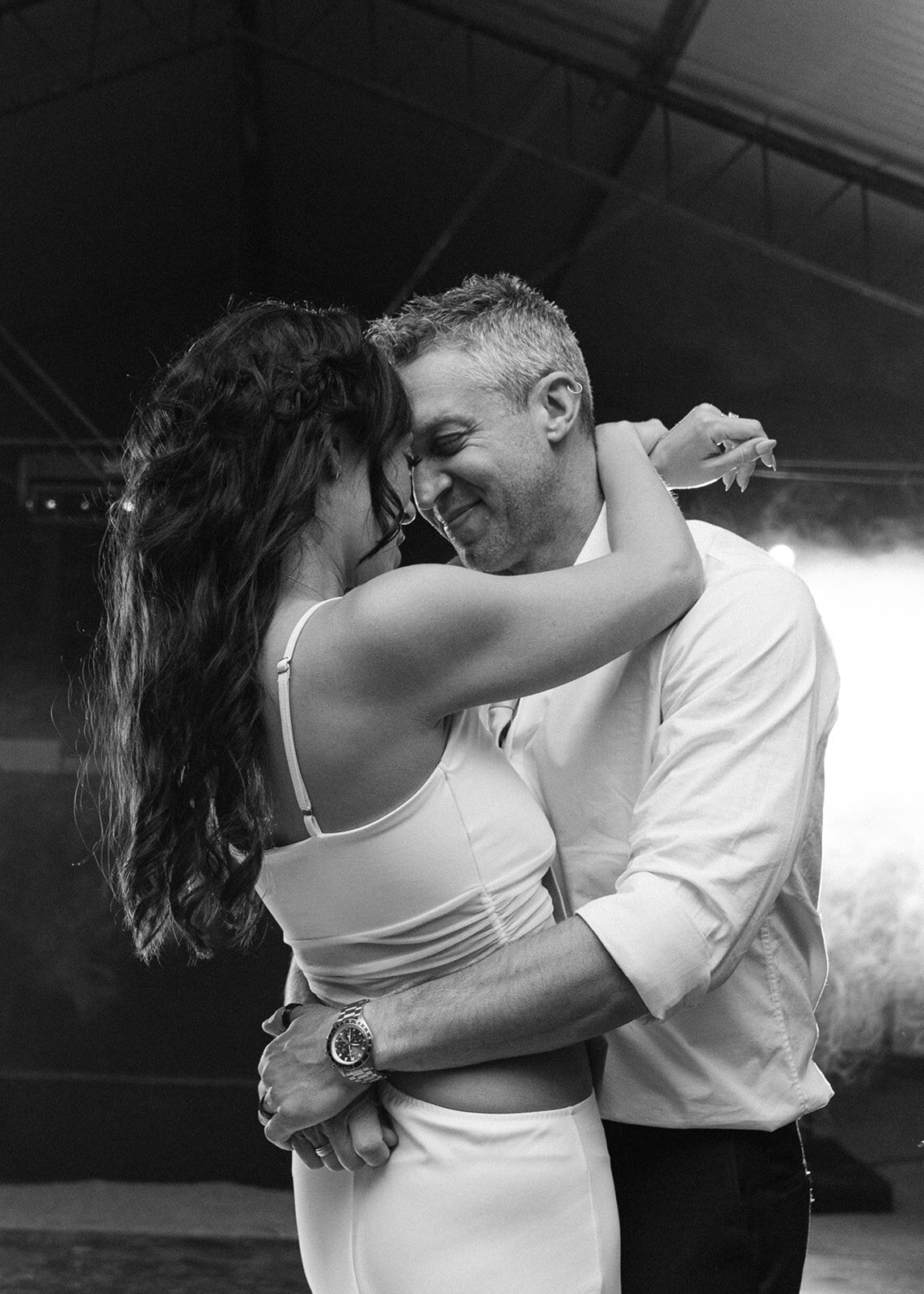 Tuscan bride and groom first dance