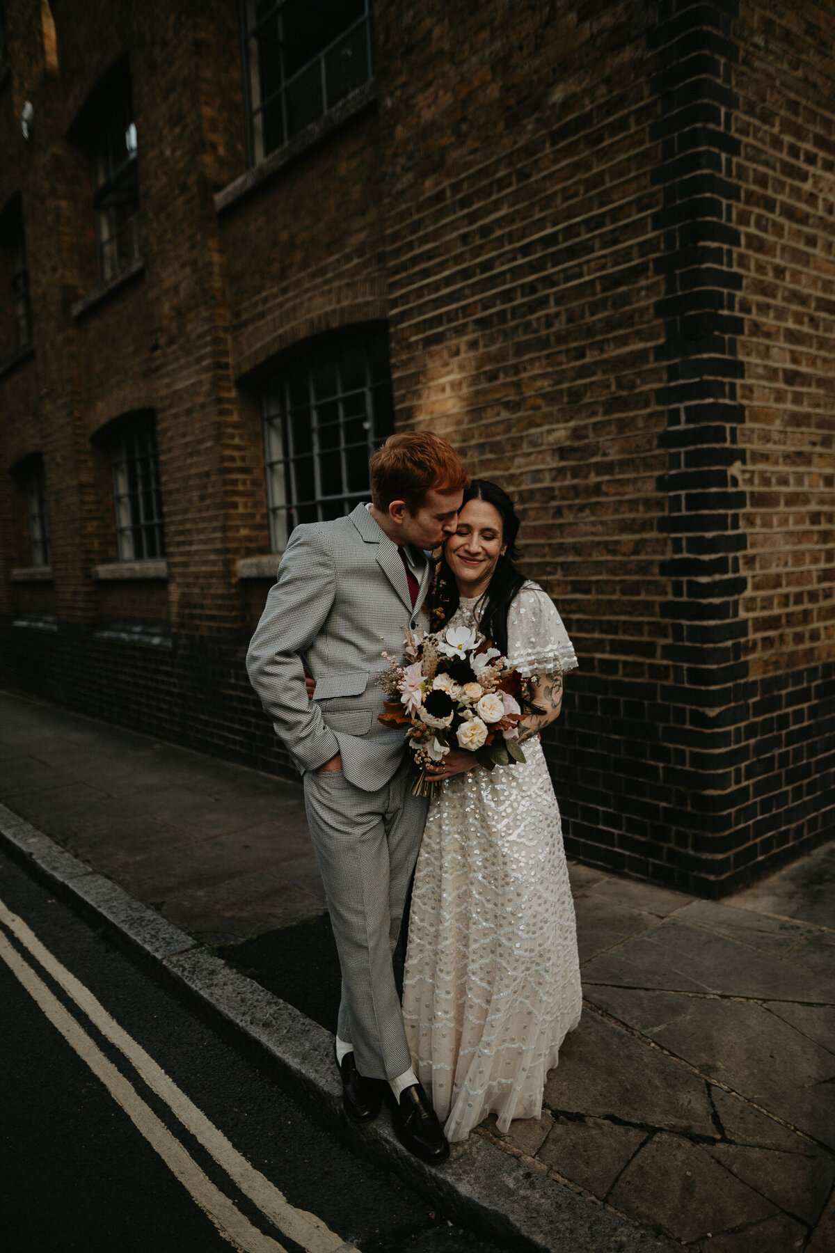 Wedding photos around St Andrews Wharf in London. 
