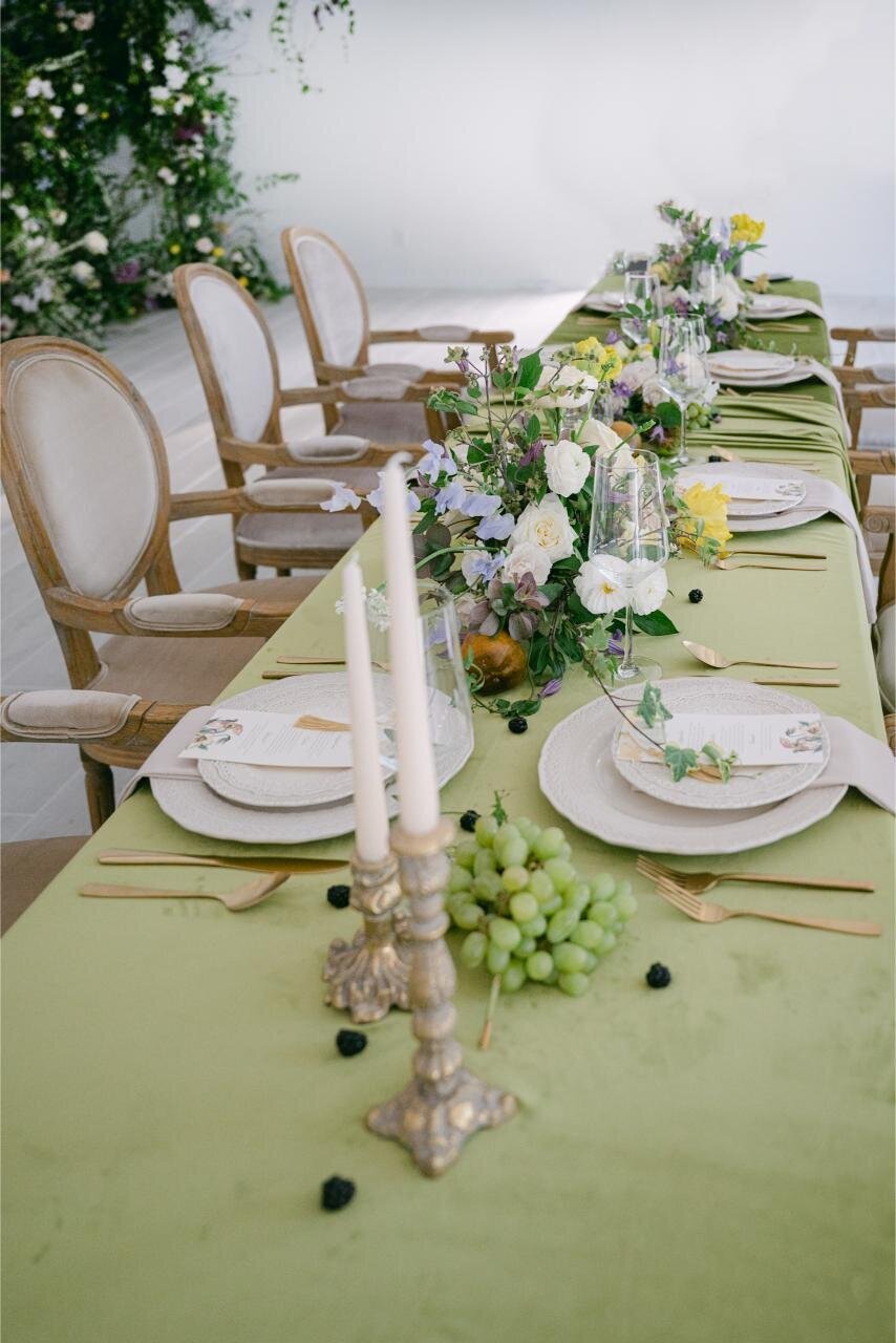 Blush and green wedding menu 6