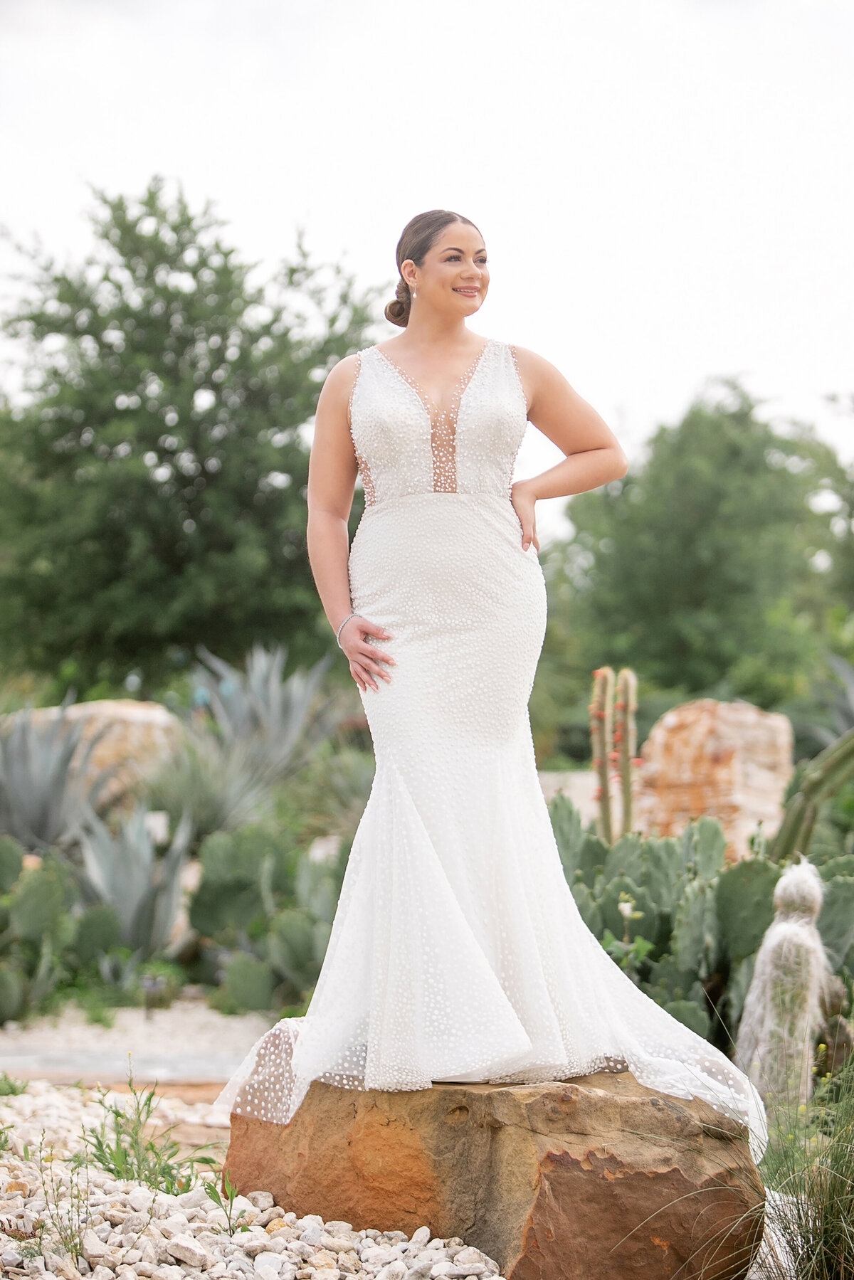 Bridal Pictures at Houston Botanic Gardens