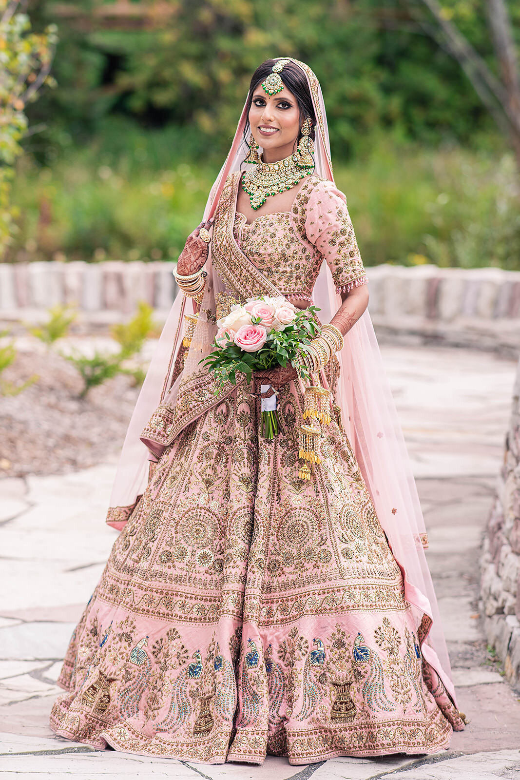 Toronto indian bride portrait