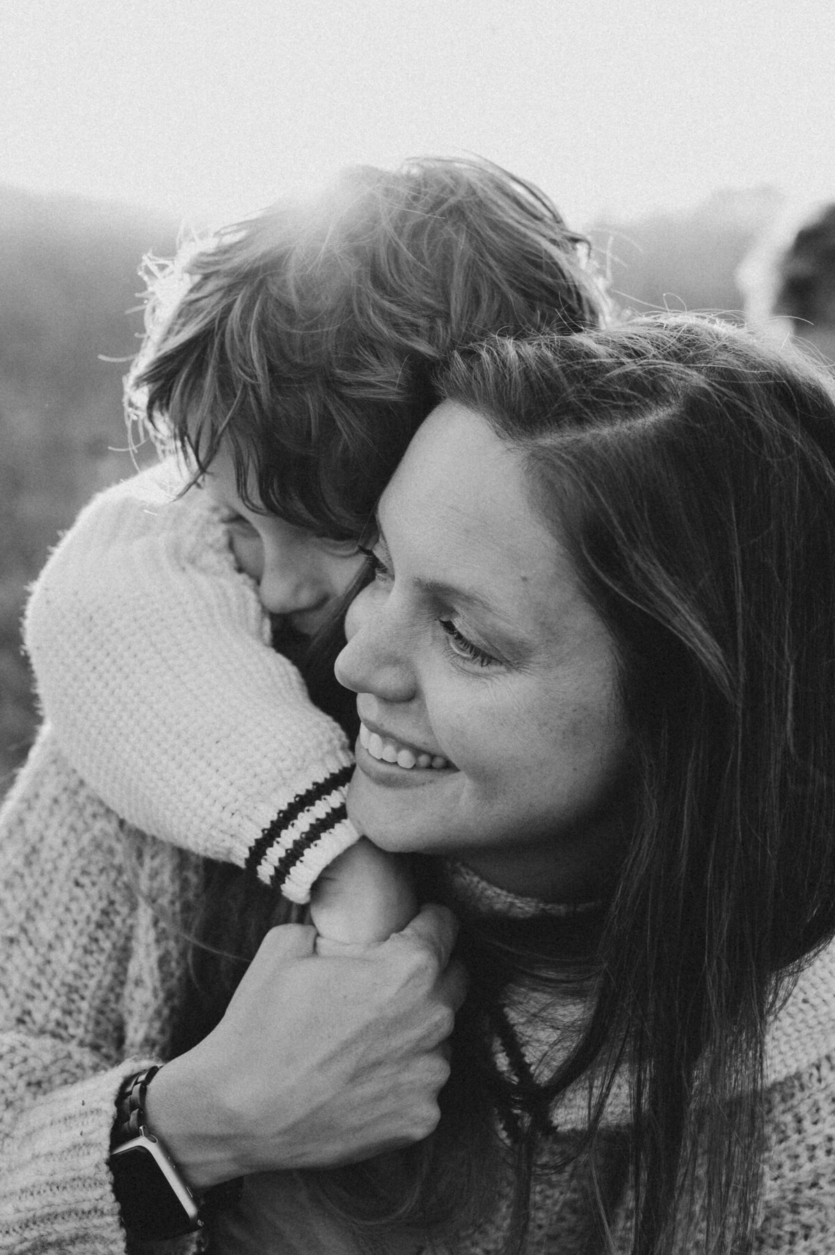 Motherhood photo at sunset-3