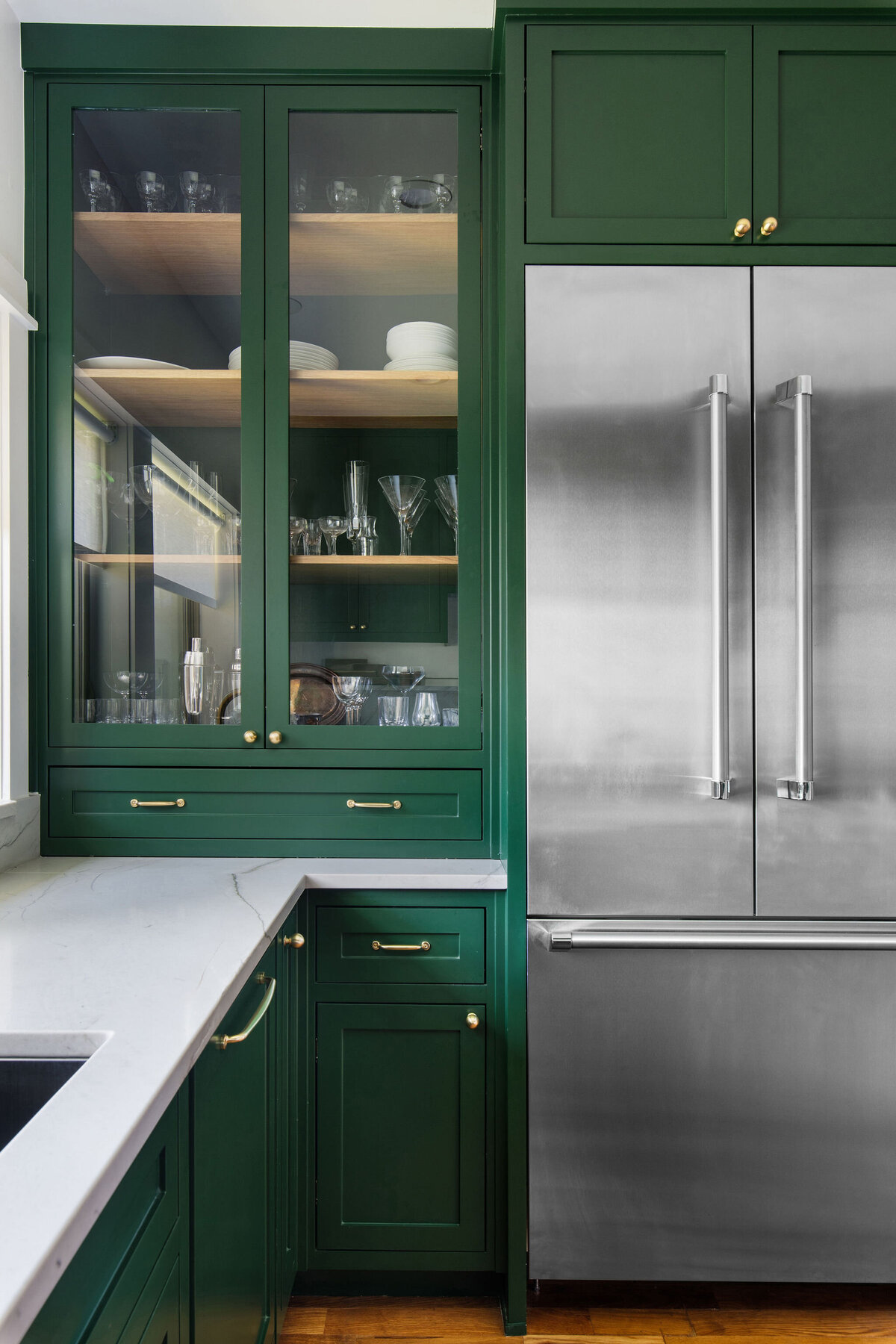 Hello Home Traditional Design Green Inset Cabinets 7