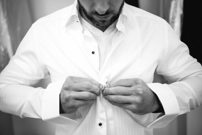 Groom Getting Ready