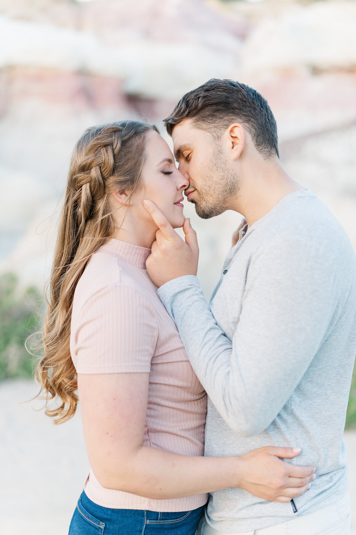 Paint Mines Interpretive Park El Paso Colorado Engagement Session Light and Airy Romantic Pictures Elena Spraguer Photography 0092