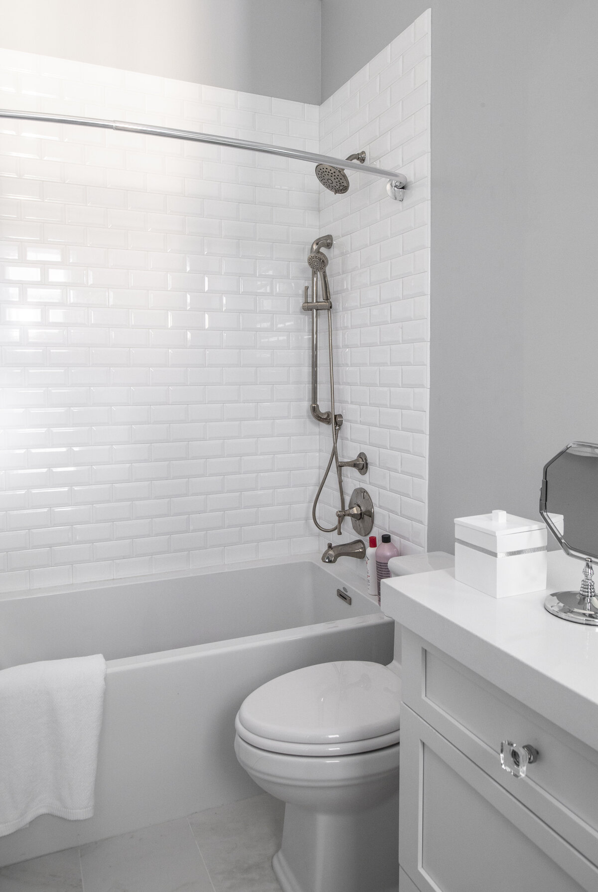 Ask Grey Design Bath Vanity and Tub