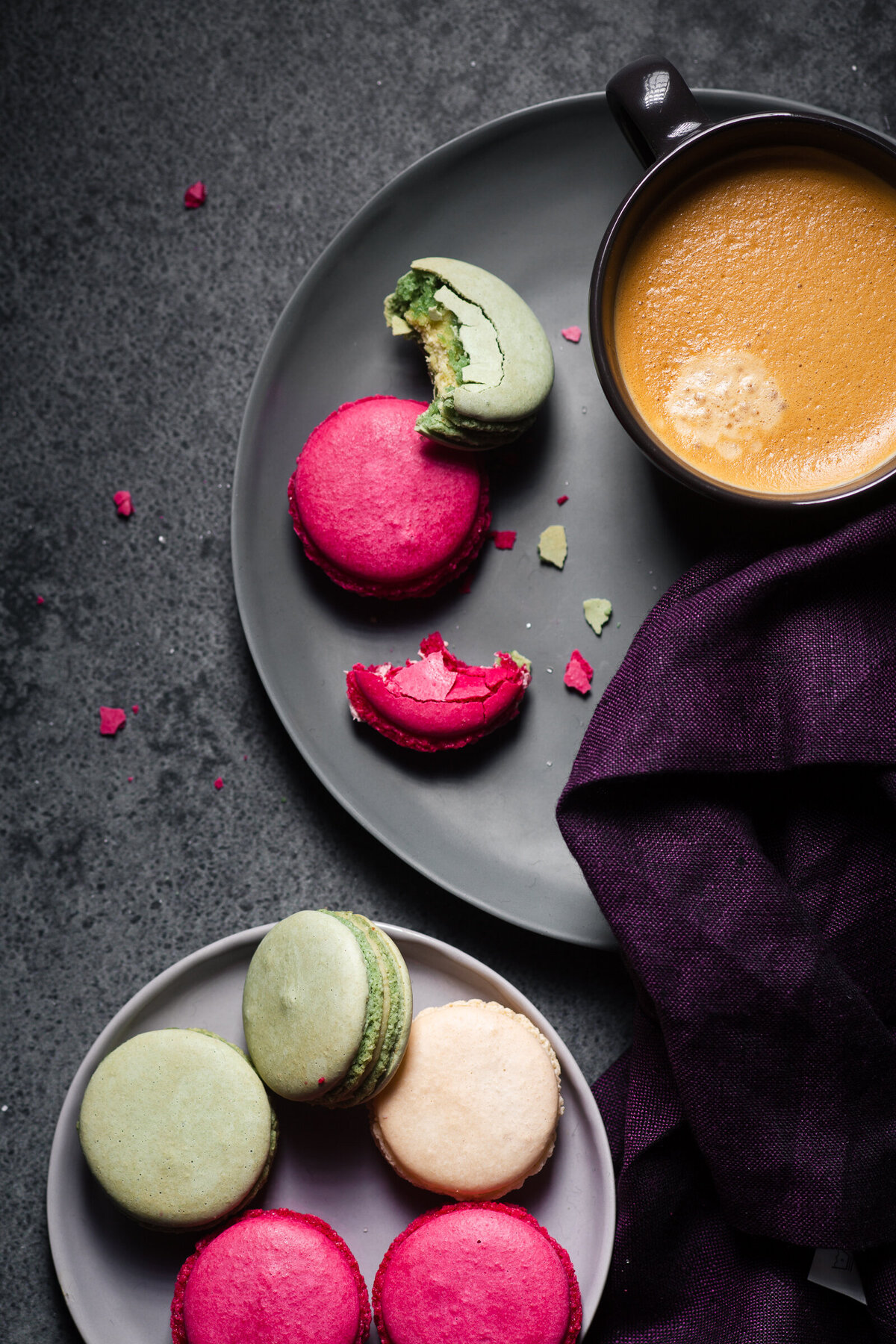 Coffee and French macarons - Food Photography - Frenchly Photographer-6230