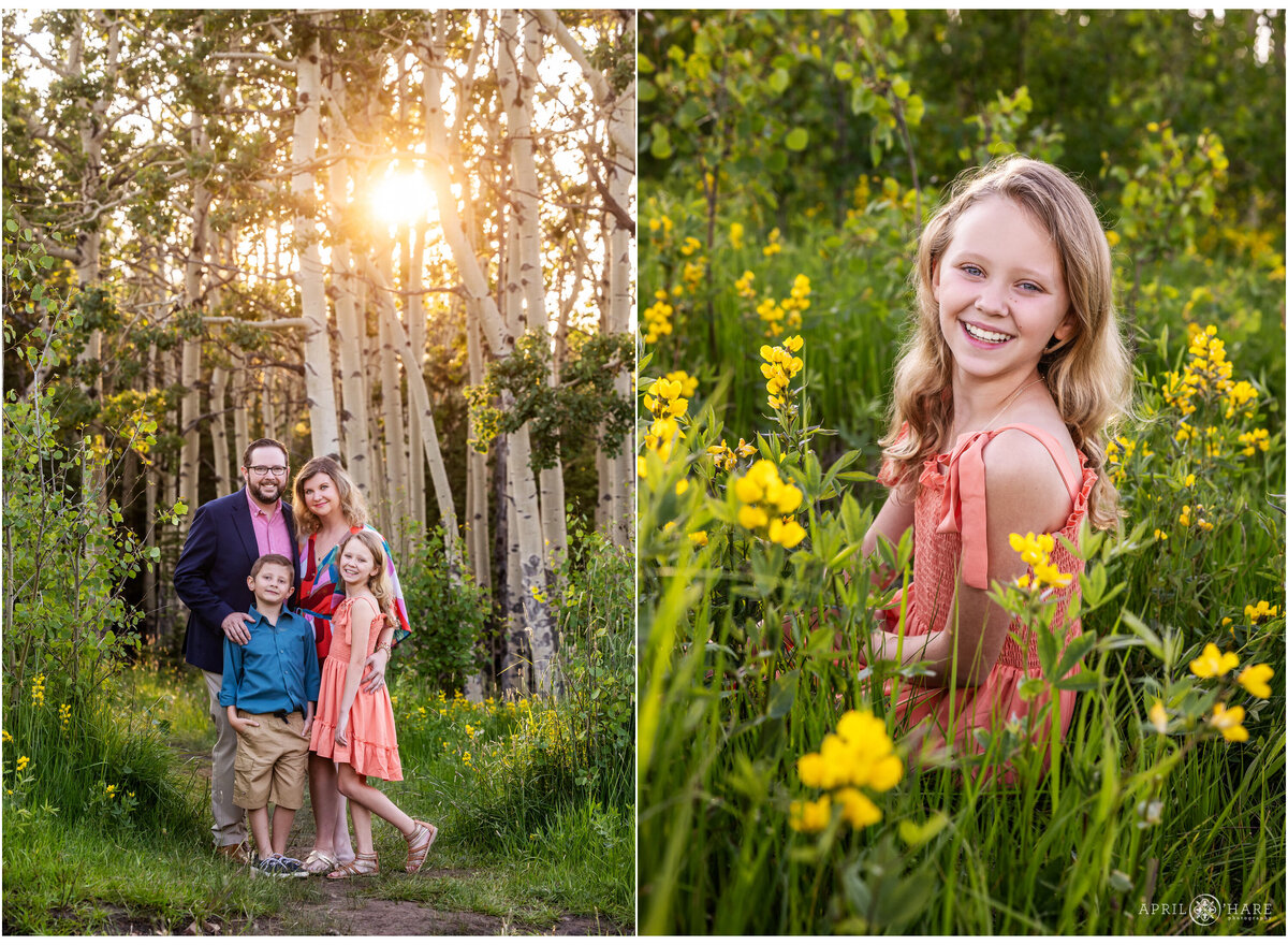 Gorgeous Summer Mountain Forest Family Photos in Colorado