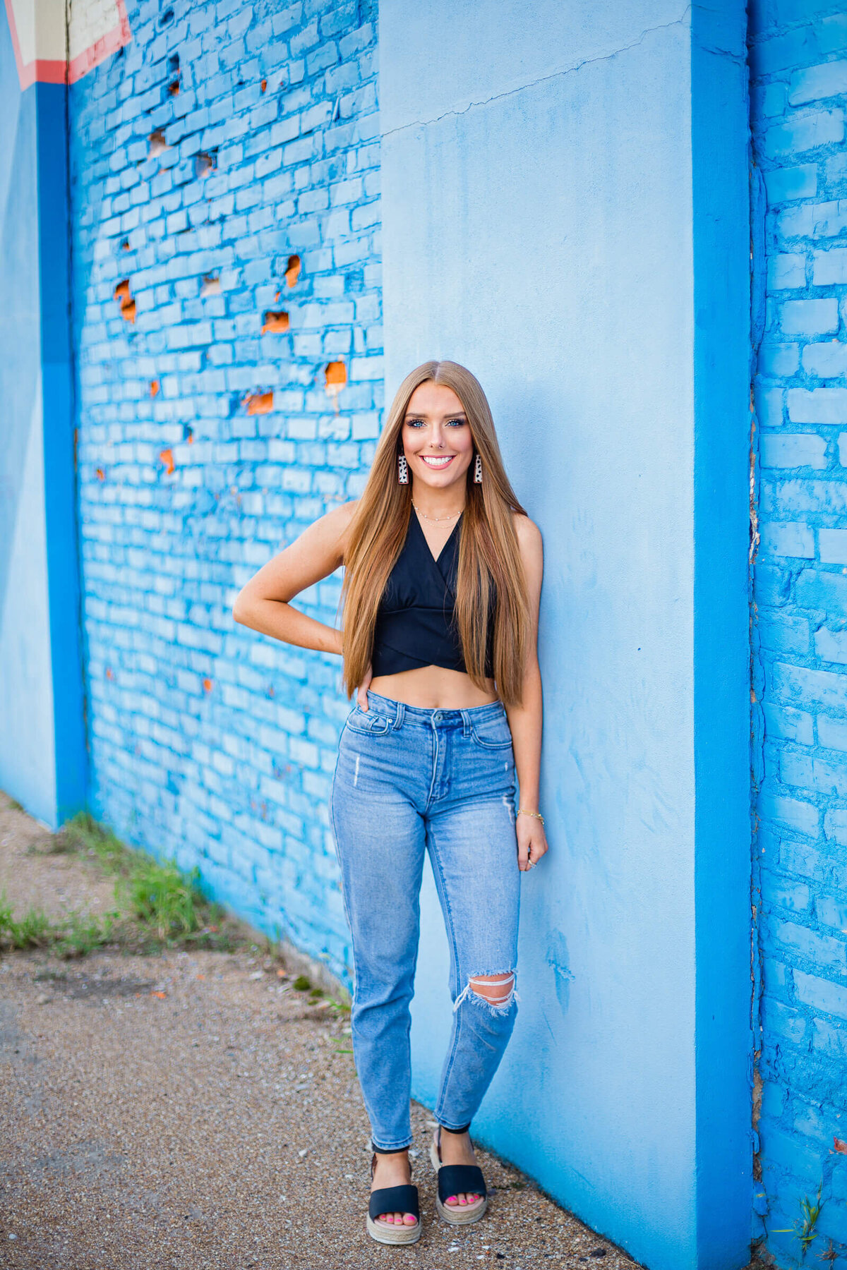 florence high school senior takes pictures in downtown jackson