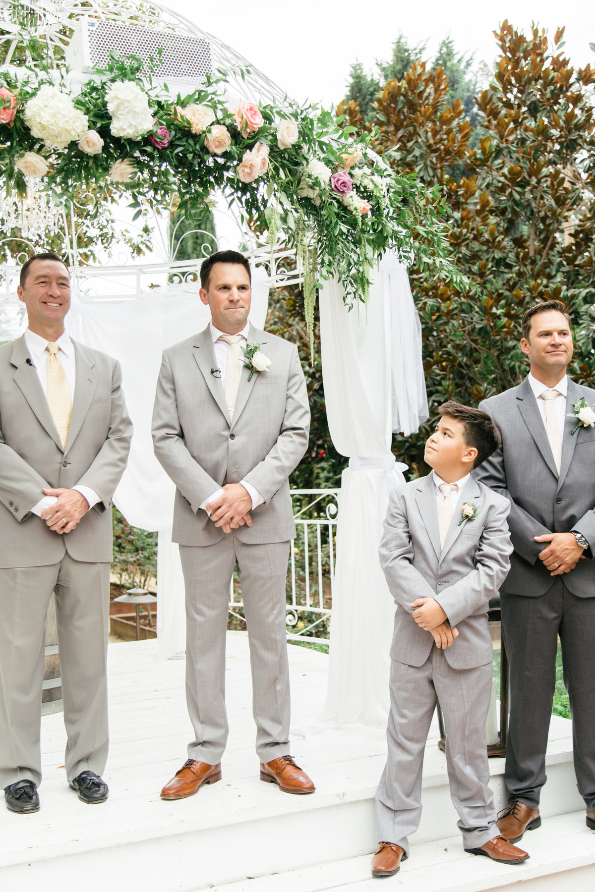 Groom at 1880 Union Hotel Wedding