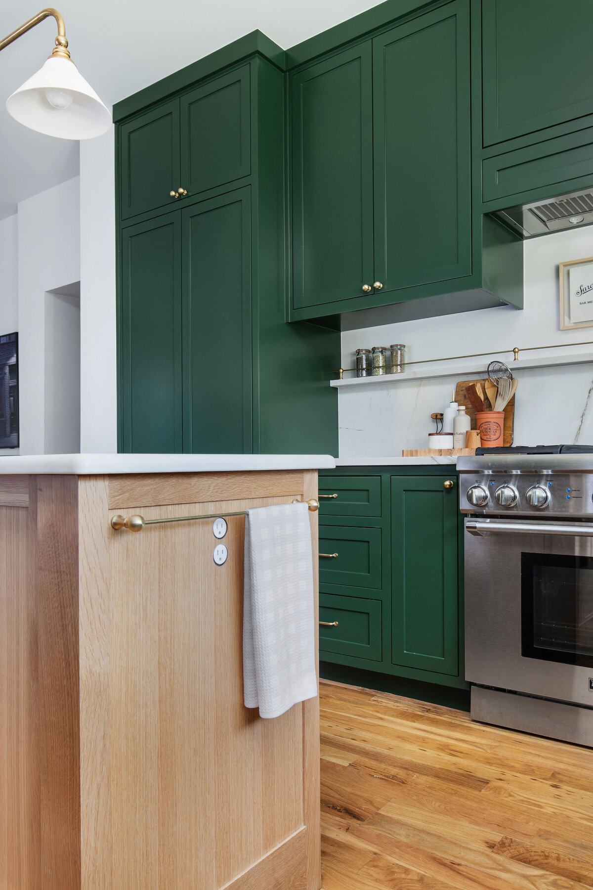 Hello Home Traditional Design Green Inset Cabinets 12