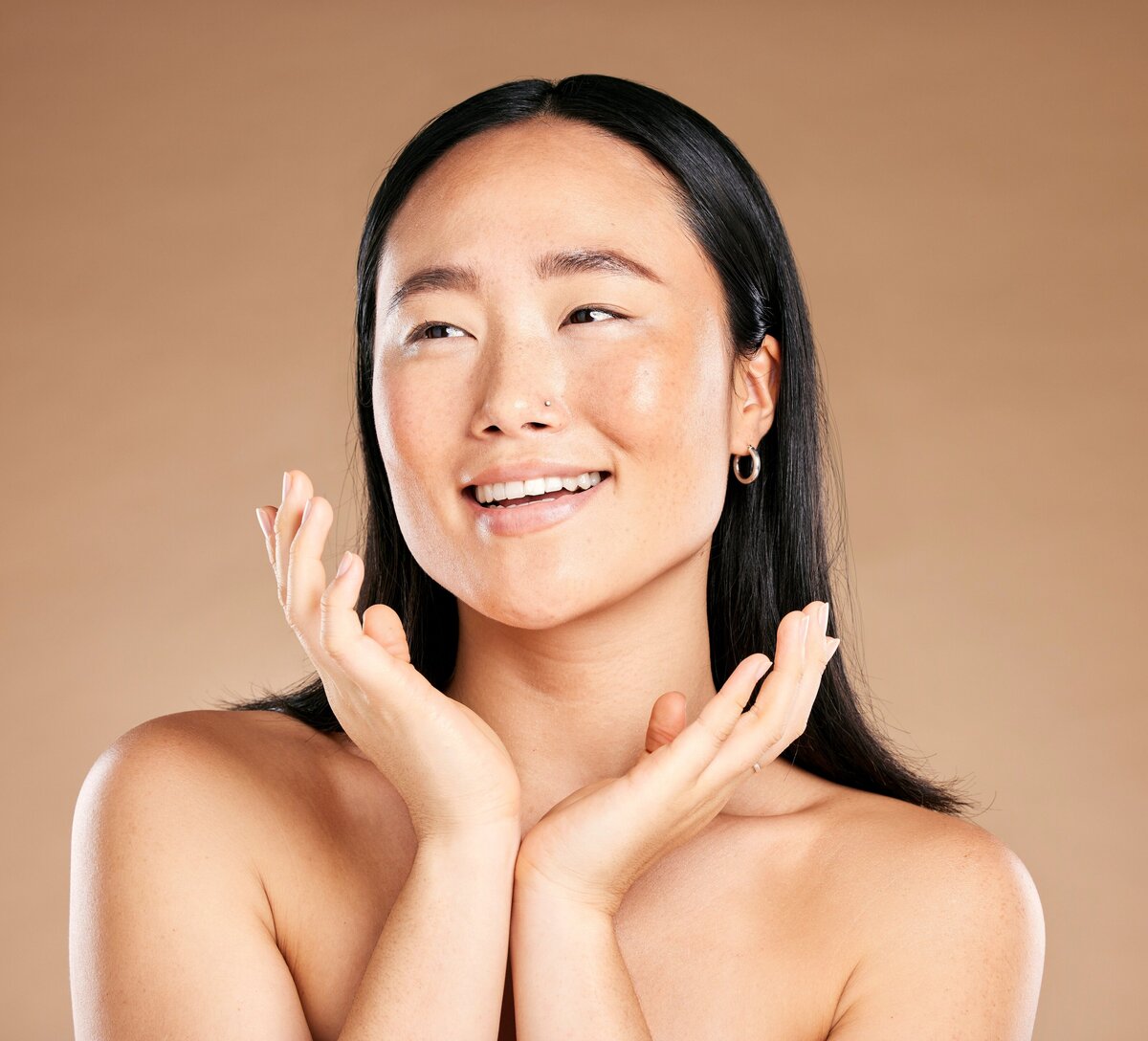 beauty-skincare-or-happy-japanese-woman-cleaning-2023-11-27-05-30-46-utc