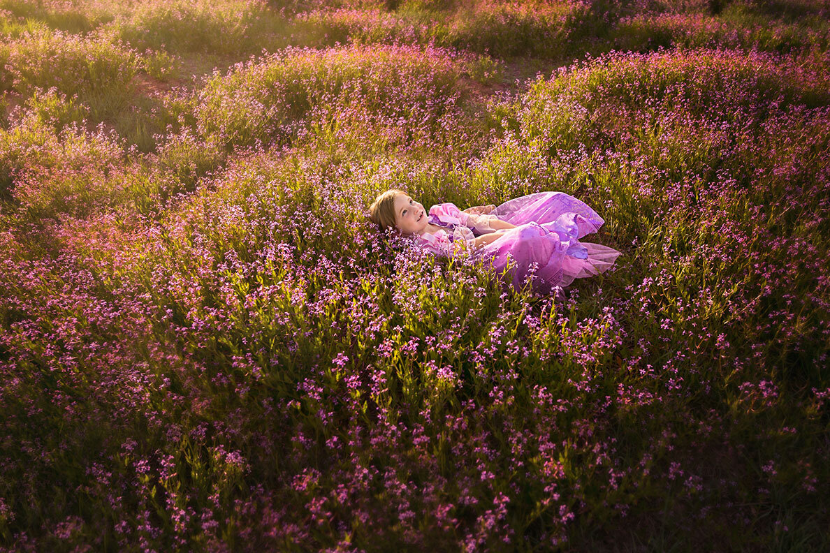 purple-flower-field-dreamy-princess-magical-storybook-fairytale-lavender-colorado-children-photographer