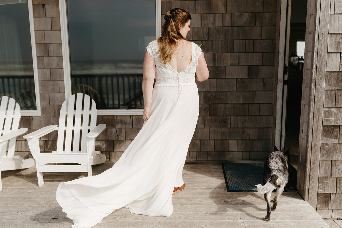 beach house elopement in pacific city oregon