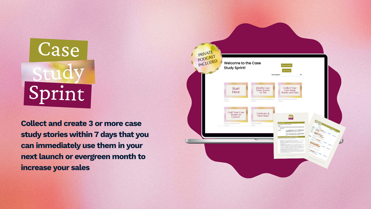 Go First Case Study Case Study Sprint Mini Course for Coaches & Service Providers