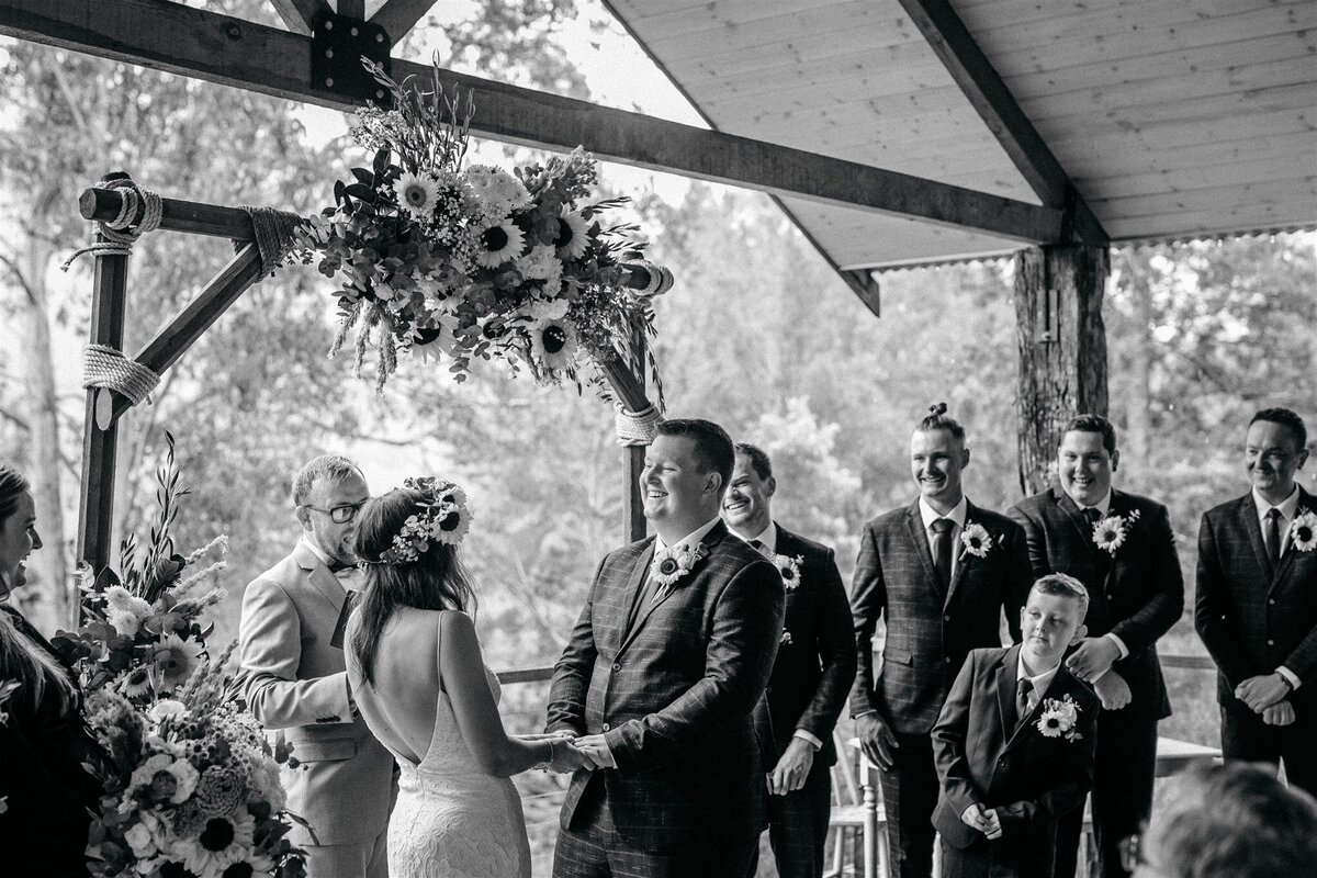 Kara & Ben's beautiful wedding ceremony