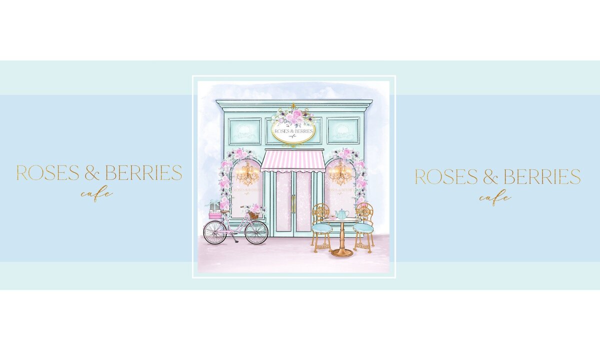 brand design for a pastel coffee shop11