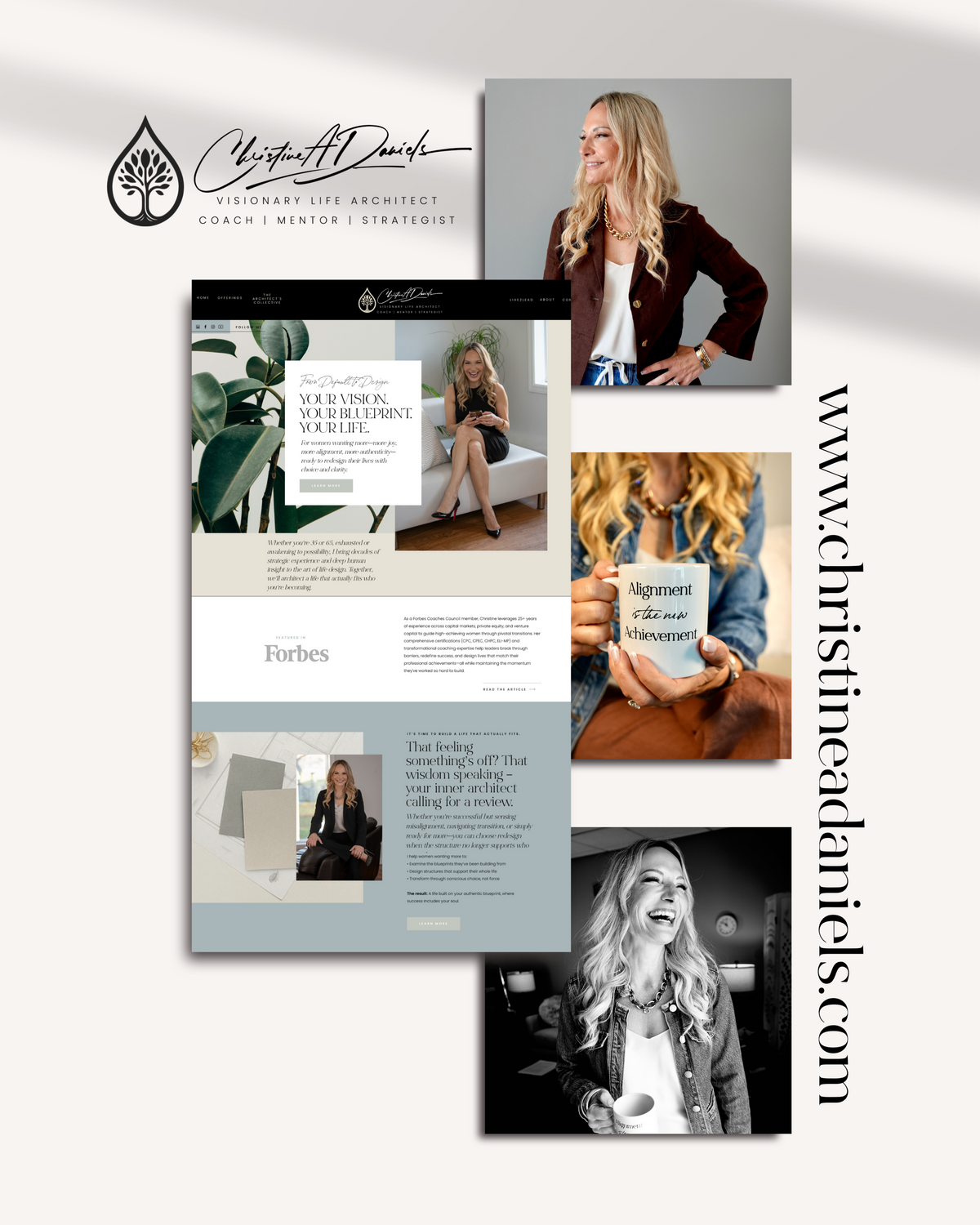 Christine Daniels Website Mockup