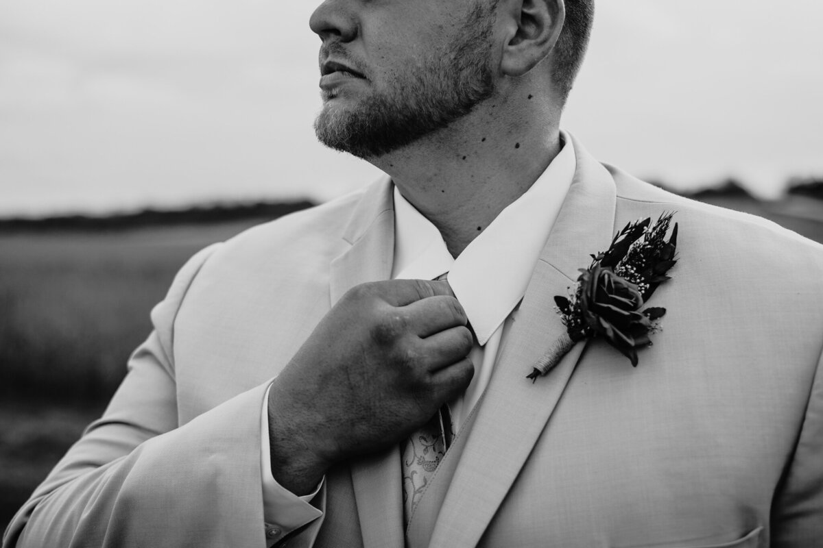 Black and White Wedding Photo Centerville Indiana